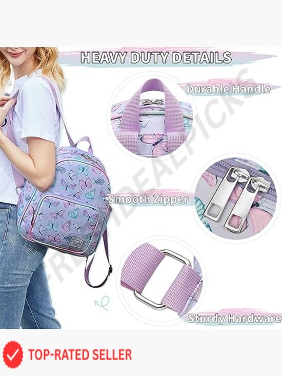 Mini Lightweight Nylon Daypack Backpack with Multiple Pockets for Travel main image 6